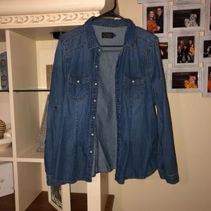 Ci Sono Denim Top